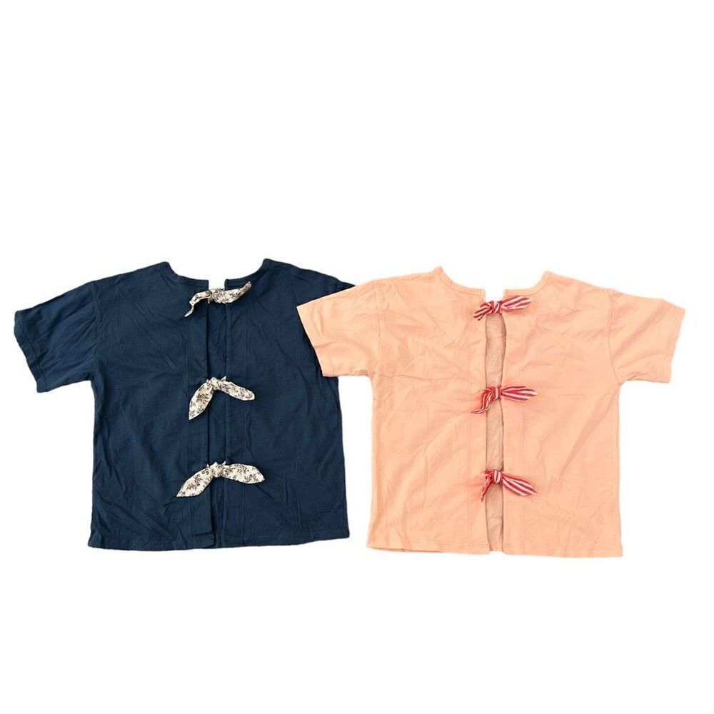 Nordstrom girls bow tie back t-shirts size 10/12 NWOT set of 2